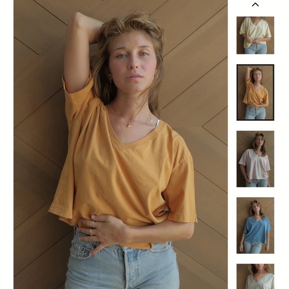 Laszlo NWT Ozzy Crop TShirt Laguna Size L